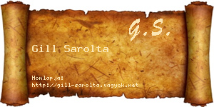 Gill Sarolta névjegykártya